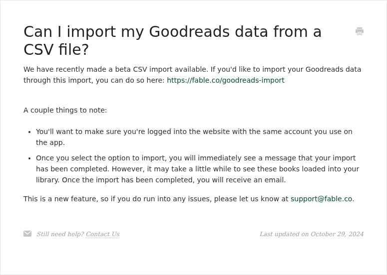 Fable Reading Data Export: Why the Missing Download Is a Red Flag