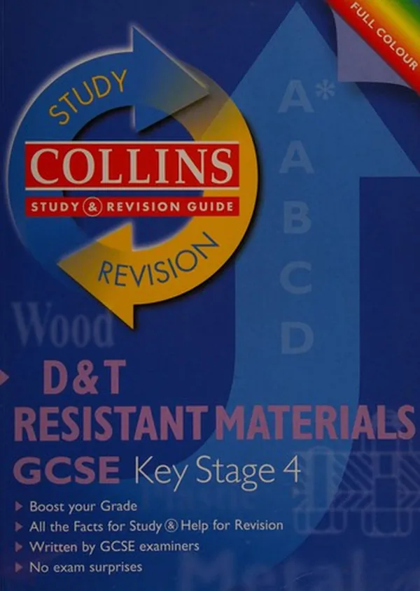 Cover of D&T Resistant Materials GCSE. Key stage 4