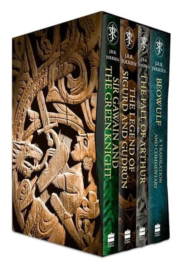 Cover of Myths and Legends (Boxed Set) Sir Gawain and the Green Knight, the Legend of Sigurd and Gudrún, the Fall of Arthur and Beowulf: a Translation and Commentary