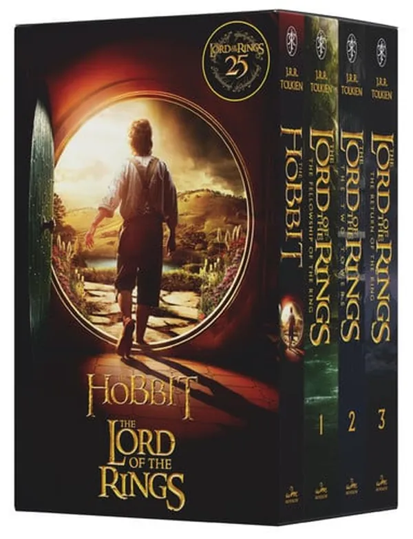 Cover of The Hobbit and The Lord of the Rings Boxed Set 25th Anniversary [Movie tie-in]: The Hobbit / The Fellowship of the Ring / The Two Towers / The Return of the King