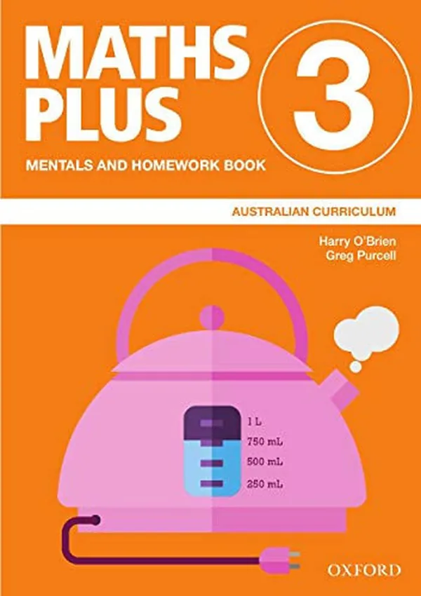 Cover of Maths Plus Australian Curriculum Mentals and Homework Book 3 2020
