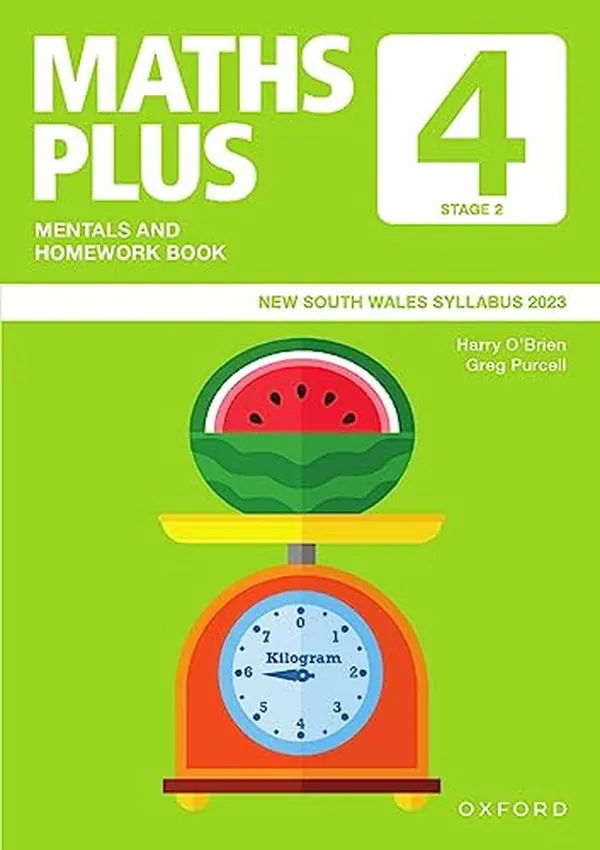 Cover of Maths Plus NSW Curriculum Mentals And Homework Book Year 4