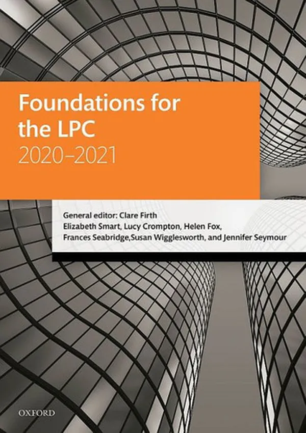 Cover of Foundations for the LPC 2020-2021