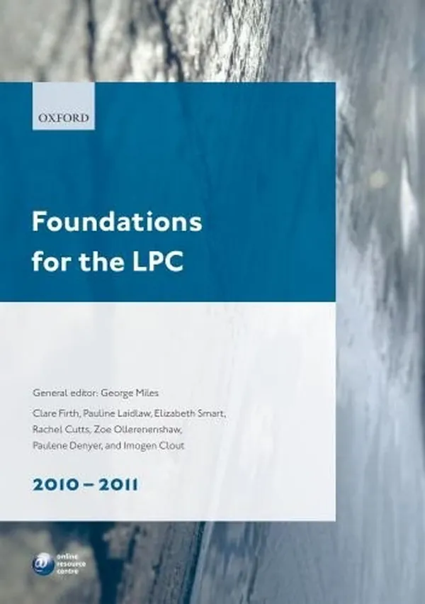 Cover of Foundations for the LPC 2010-2011