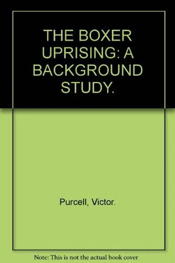 Cover of The Boxer Uprising,: A background study