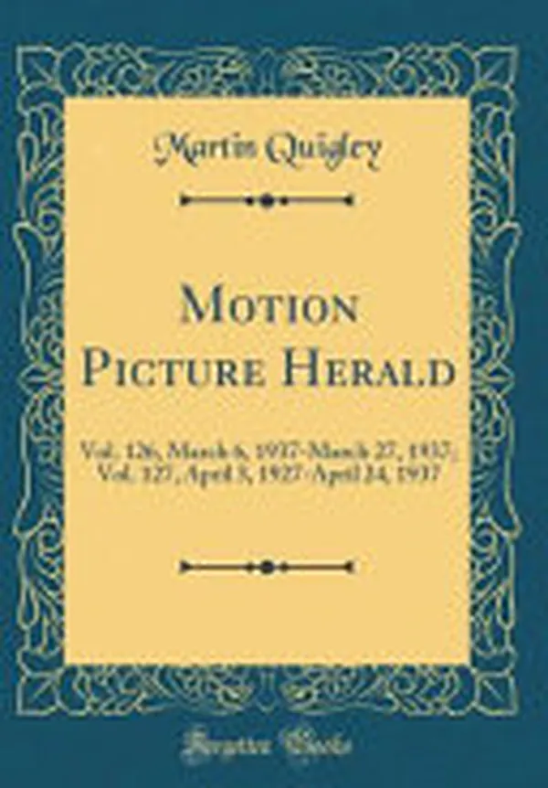 Cover of Motion Picture Herald