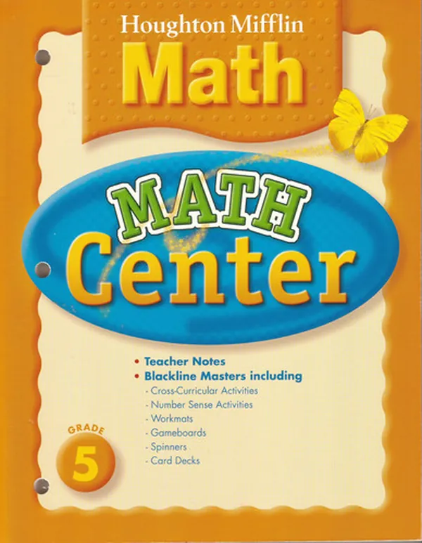 Cover of Houghton Mifflin Math: Math Center, Grade 5