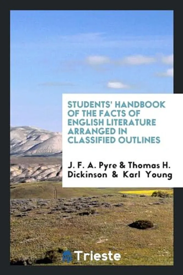 Cover of Students' Handbook of the Facts of English Literature Arranged in Classified Outlines