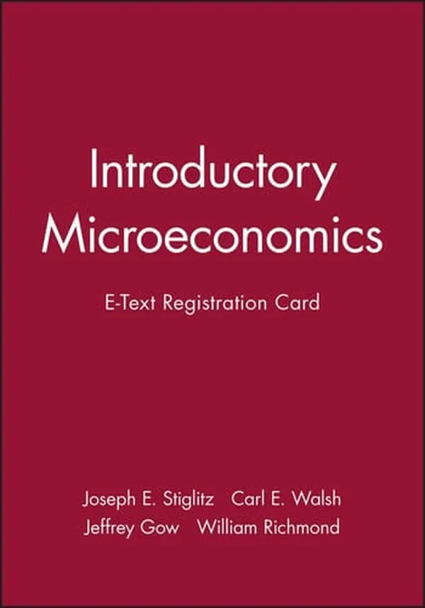 Cover of Introductory Microeconomics E-Text Registration Card