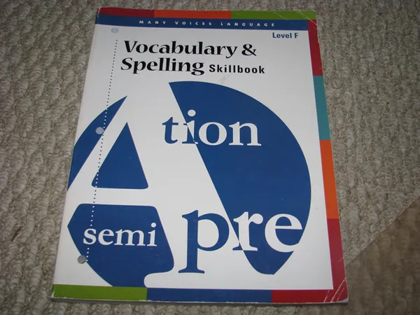 Cover of Many Voices Language Vocabualry & Spelling Skillbook Level F