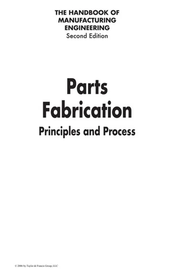 Cover of Handbook of Manufacturing Engineering, Second Edition - 4 Volume Set