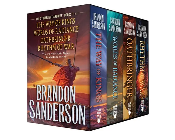 Cover of Stormlight Archives Hc Box Set 1-4 The Way of Kings, Words of Radiance, Oathbringer, Rhythm of War