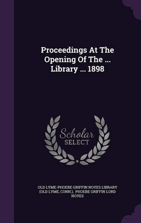 Cover of Proceedings at the Opening of the ... Library ... 1898