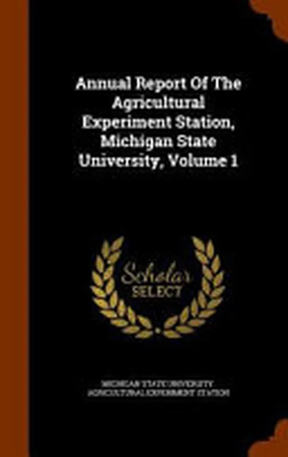 Cover of Annual Report of the Agricultural Experiment Station, Michigan State University