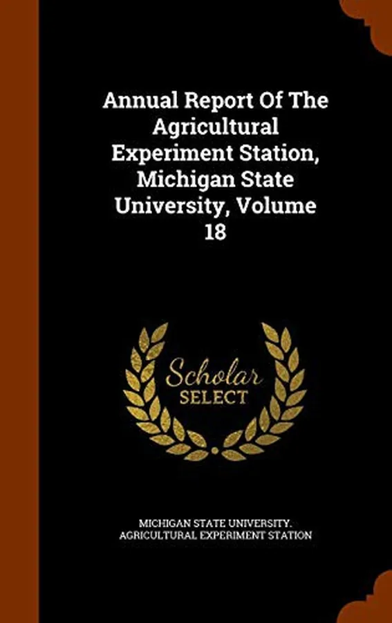 Cover of Annual Report of the Agricultural Experiment Station, Michigan State University