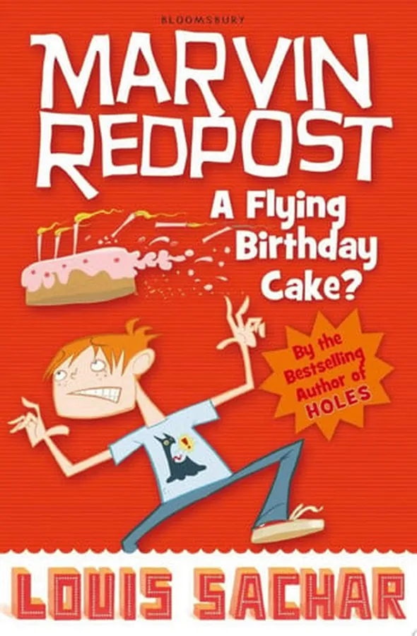 Cover of Marvin Redpost: A Flying Birthday Cake? Book 6 - Rejacketed