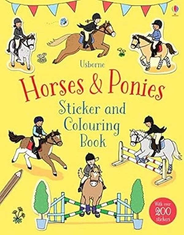Cover of Horses Ponies Sticker and Colouring Book