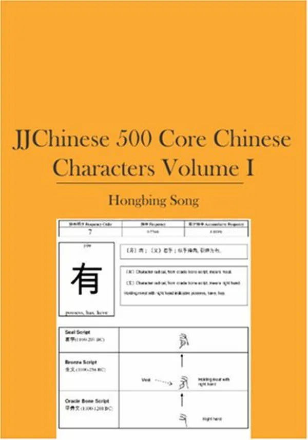 Cover of Jjchinese 500 Core Chinese Characters