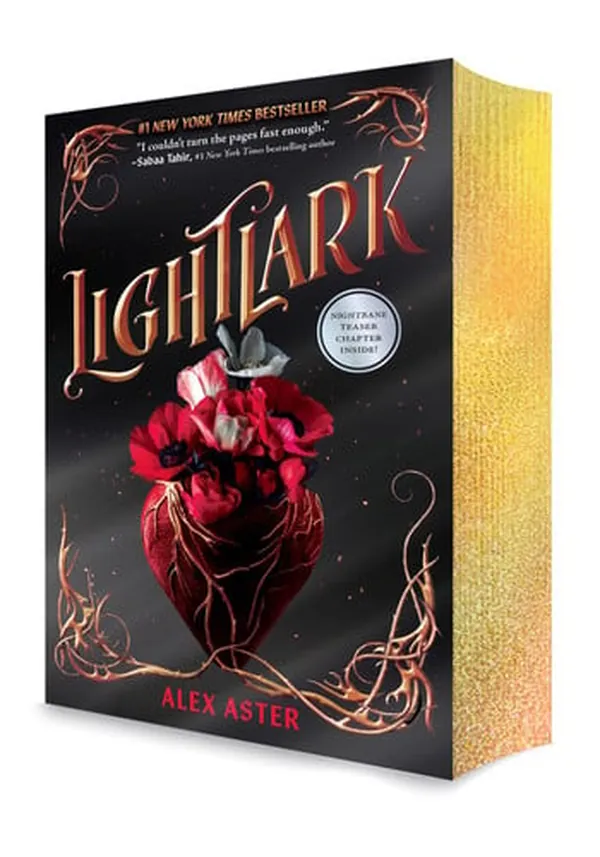 Cover of Lightlark (The Lightlark Saga Book 1): A stunning gold foil edges edition of the first book in the #1 bestselling YA fantasy series (Volume 1)
