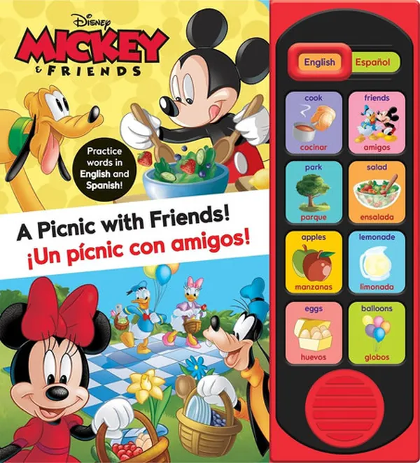 Cover of Disney Mickey and Friends: a Picnic with Friends! English and Spanish Sound Book