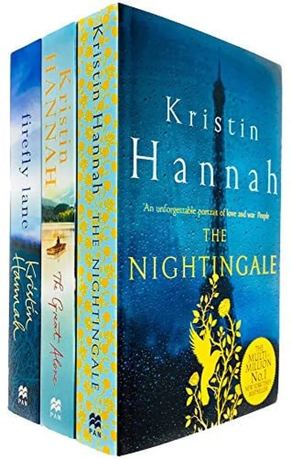 Cover of Kristin Hannah 3 Books Collection Set (The Nightingale, The Great Alone & Firefly Lane)