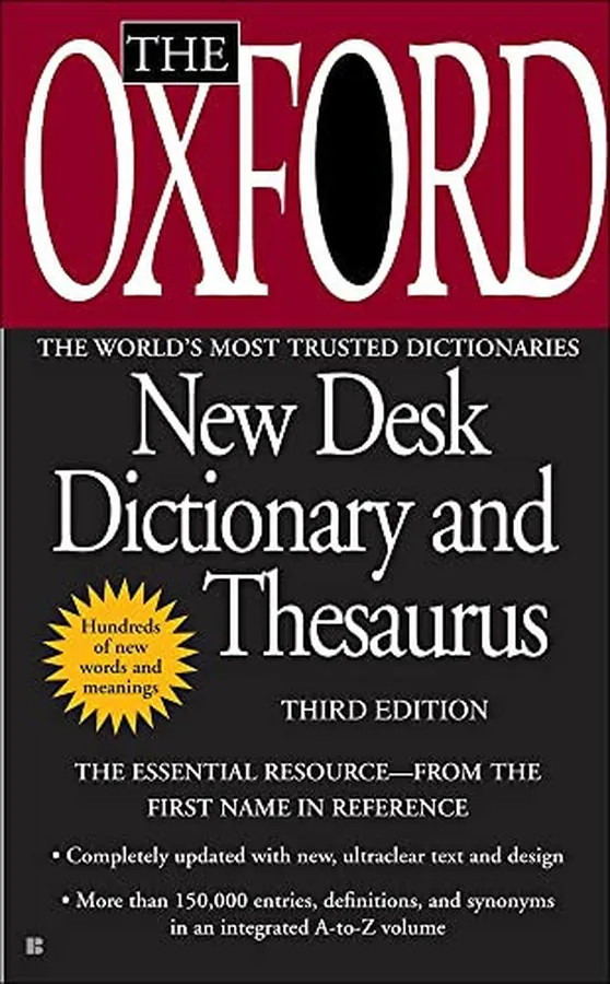 Cover of Oxford Desk Dictionary/Thesaurus