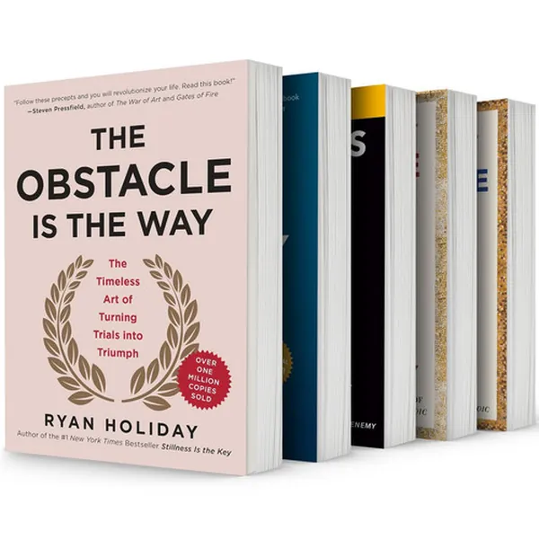Cover of Ryan Holiday BestSelling Books,5 Books Collection Set¿the Obstacle Is the Way ,Ego Is the Enemy ,Stillness Is the Key,Courage Is Fortune Favors the Brave,Discipline Is Destiny: the Power of Self-Control