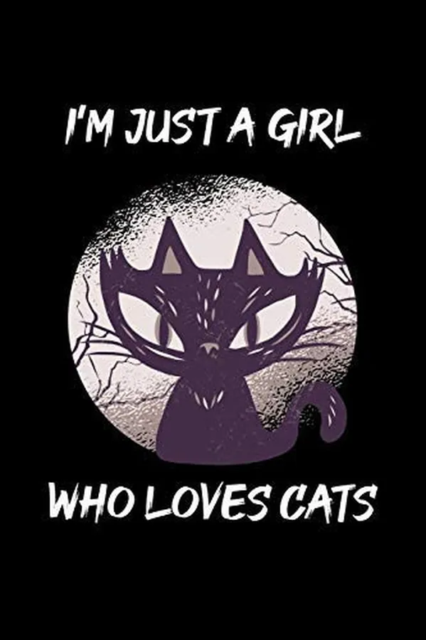 Cover of I'm Just a Girl Who Loves Cats Cats Notebook - Journal Or Notepad for Girls - Cute Cats Lovers Gift for Girls (Lined, 6 X 9 )