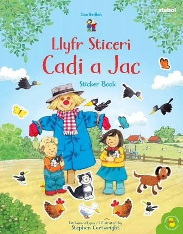 Cover of Cyfres Cae Berllan: Llyfr Sticeri Cadi a Jac Sticker Book