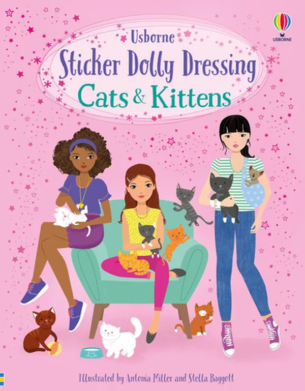 Cover of Sticker Dolly Dressing Cats and Kittens: An Adorable Activity Book with Vets, Cat Hotels, and more, for Kids (Ages 5-8)
