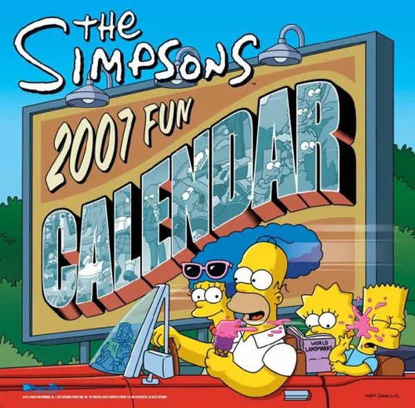 Cover of Official The Simpsons Calendar 2007