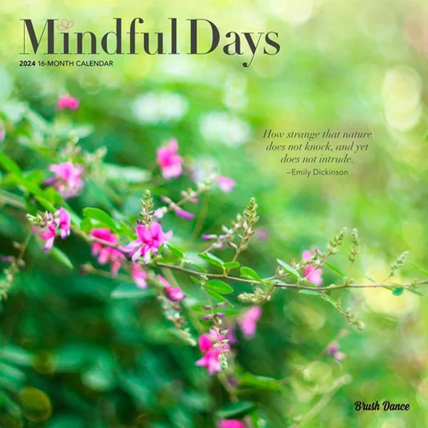 Cover of Calendario de Pared: MINDFUL DAYS 2024 SQUARE BRUSH DANCE- BROWNTROUT