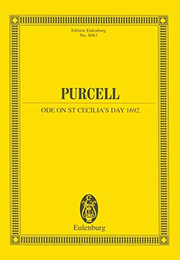 Cover of Ode on St. Cecilia's Day 1692