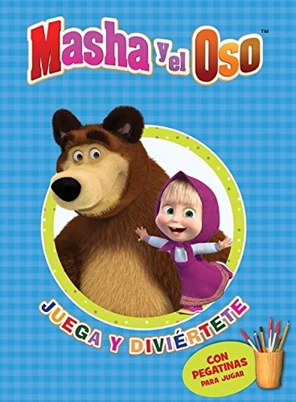 Cover of Juega y diviértete (Masha y el Oso. Actividades): (Contiene pegatinas)