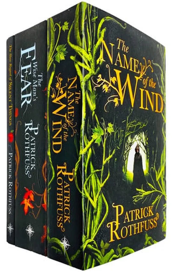 Cover of The Kingkiller Chronicle Series 3 Books Collection Set by Patrick Rothfuss (The Name of the Wind, The Wise Man's Fear & The Slow Regard of Silent Things)