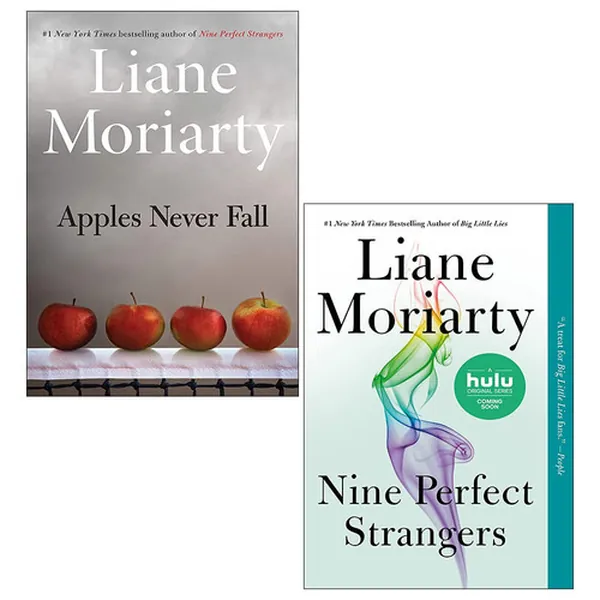 Cover of Liane Moriarty 2 Books Collection Set (Apples Never Fall [Hardcover], Nine Perfect Strangers)