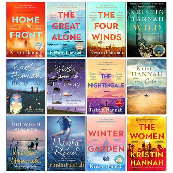 Cover of Kristin Hannah Collection 12 Books Set (Home Front, The Great Alone, The Four Winds, Wild, Firefly Lane, Fly Away, Nightingale, True Colors, Between Sisters, Night Road, Winter Garden & The Women)