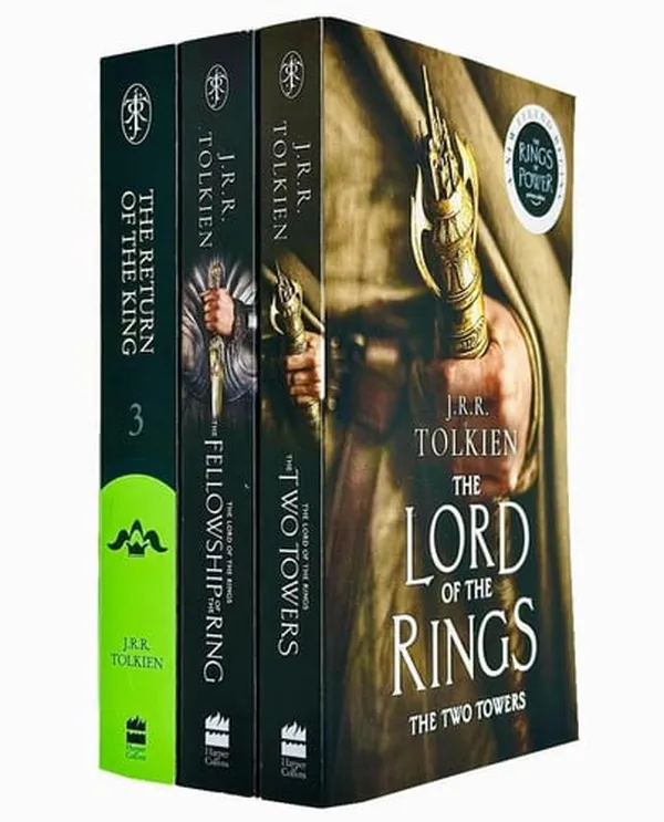 Cover of The Lord of the Rings 3 Books Collection Set By J.R.R. Tolkien (The Fellowship of the Ring, The Two Towers, The Return of the King)