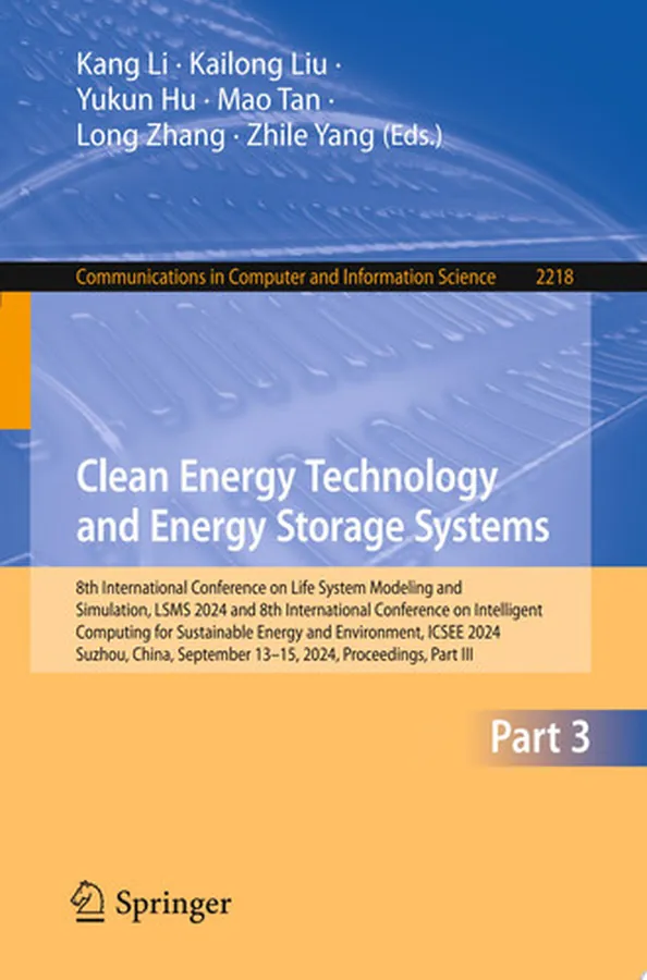 Cover of Clean Energy Technology and Energy Storage Systems