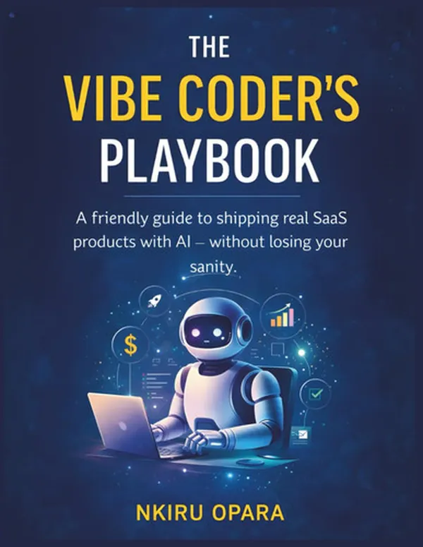 Cover of The Vibe Coder’s Playbook: A friendly guide to shipping real SaaS products with AI without losing your sanity
