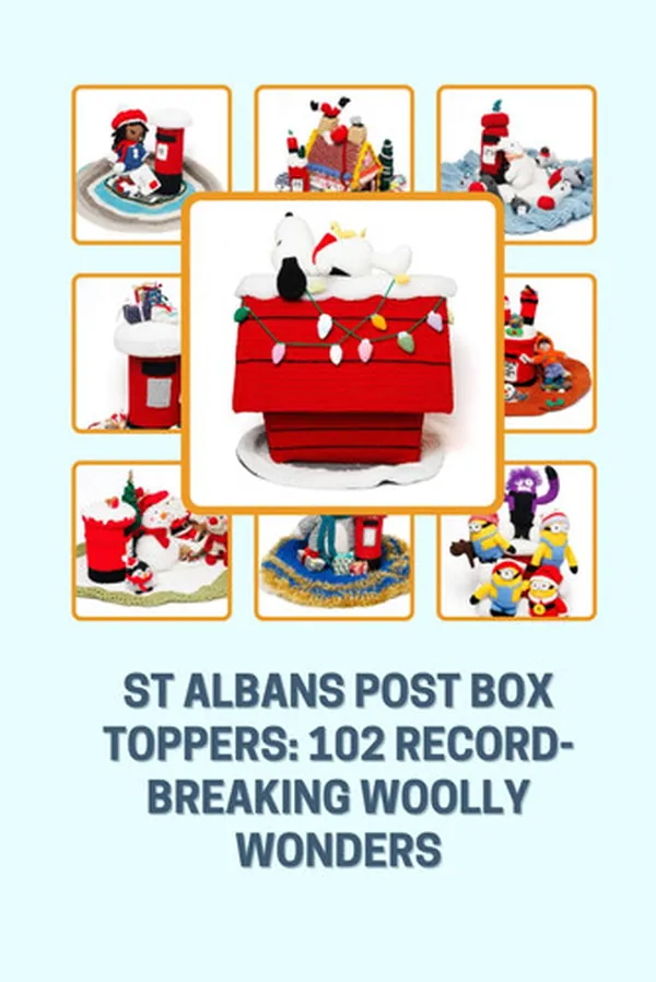 Cover of St Albans Post Box Toppers: 102 Record-Breaking Woolly Wonders: A delight in knitting and crochet