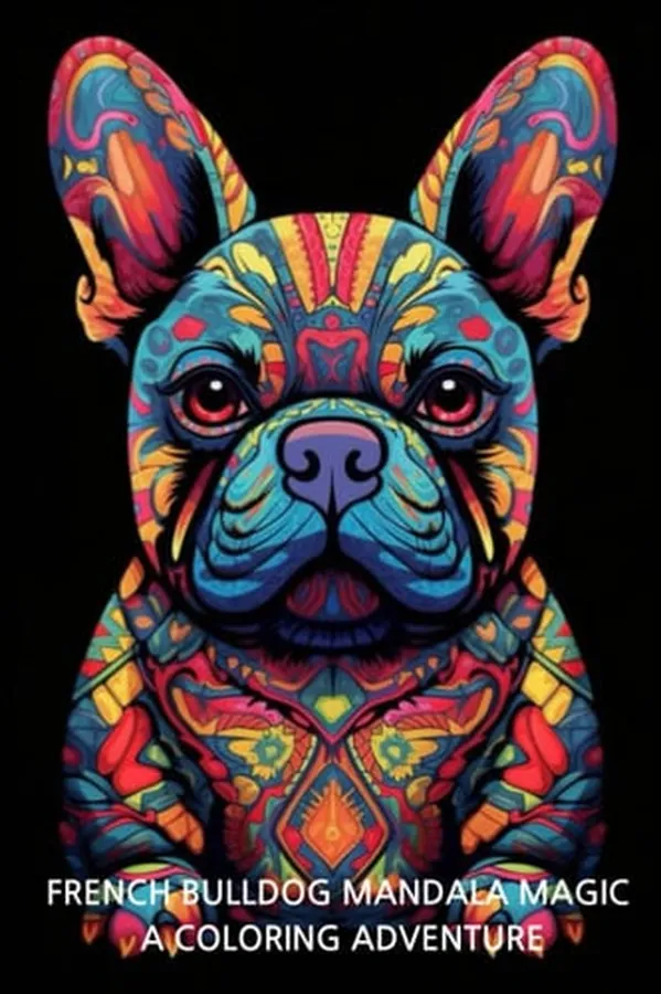 Cover of French Bulldog Mandala Magic: A Coloring Adventure