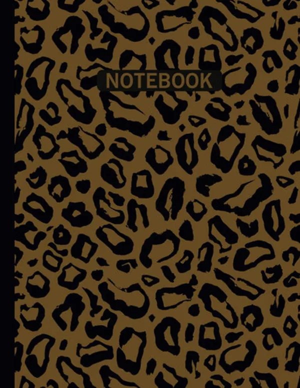 Cover of Composition Notebook Journal- College Ruled 120 Pages (Large 8.5 x 11) Leopard Print amazing Design