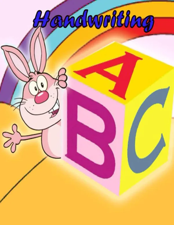 Cover of Handwriting: trace letters alphabet sentence and wordsearch workbook for kids 2-6 years , size 8,5 - 11 Inch 86 pages