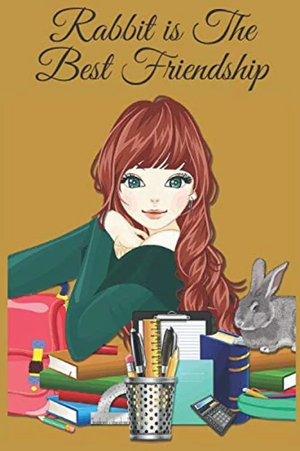 Cover of Rabbit is The Best Friendship: Show your friends how much you appreciate them with this funny journal Notebook