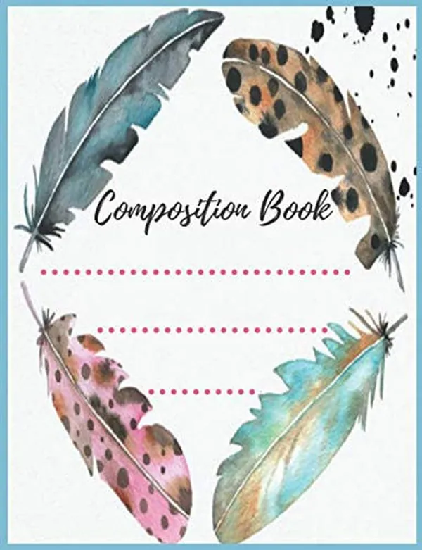Cover of composition book: composition notebook for school students and teacher