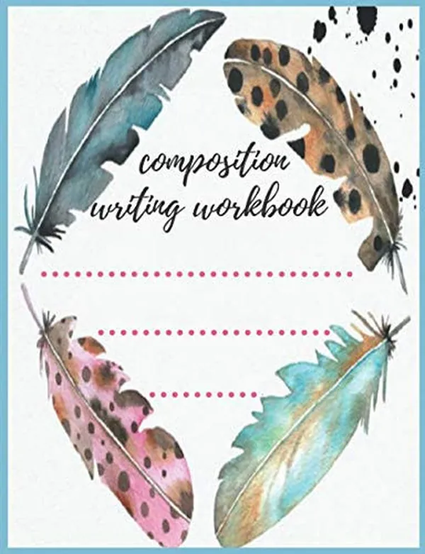 Cover of composition writing workbook: composition notebook for school students and teacher