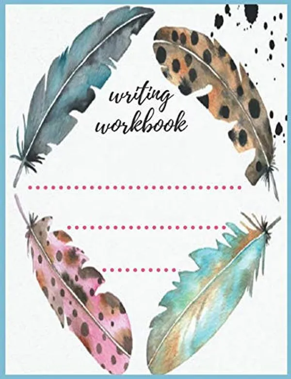 Cover of writing workbook: composition notebook for school students and teacher