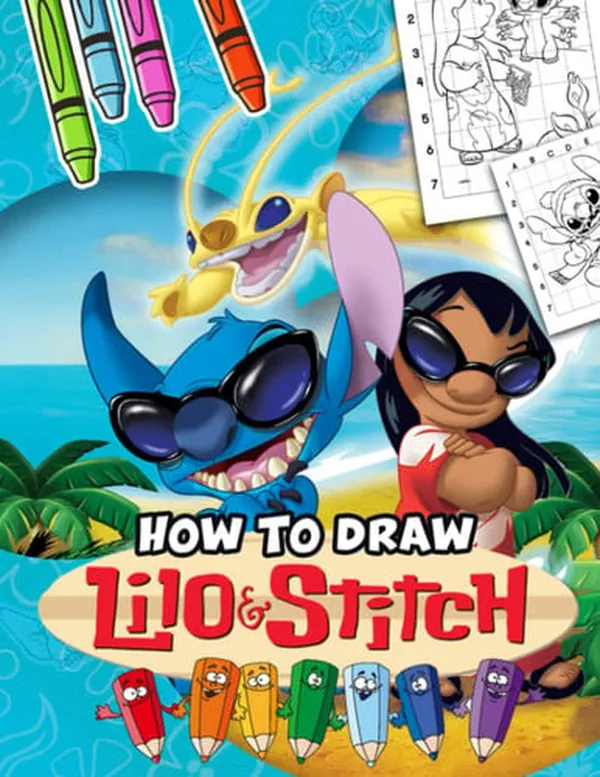 Cover of How To Draw Lílσ & Stítch: Story about Friendship for Anyone to Love | Back to School with 30+ Pages High Quality Pictures for Relaxation