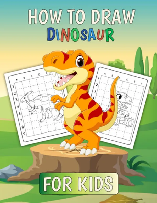 Cover of How to Draw Dinosaur: For Kids (Activity Book for Kids)